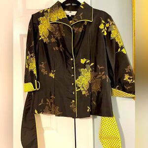 $29 Beautiful & Unique Marisa Baratelli Ladies Silk Jacket Size 14